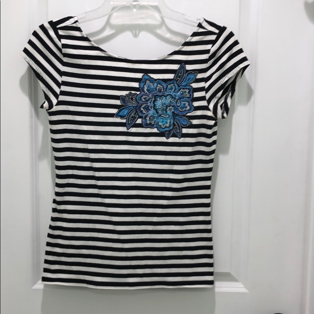 White House Black Market striped top